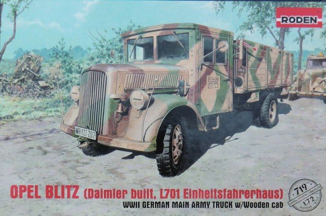 Roden 719 OPEL BLITZ (Daimler built, L701 Einheitsfahrerhaus) 1/72