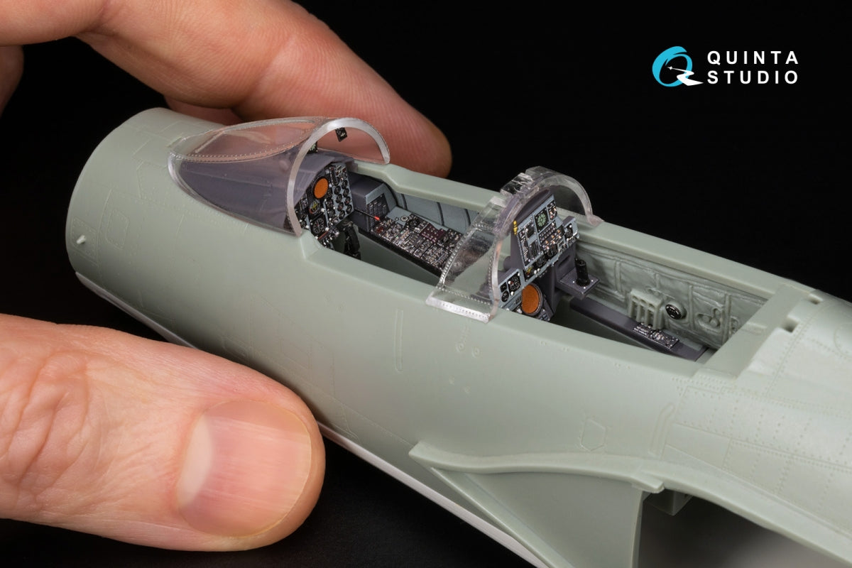 Quinta Studio QD+48489 F-4J Phantom II 3D-Printed &amp;amp; coloured Interior on decal paper (Academy) (with 3D-printed resin parts) 1/48 – immagine 13