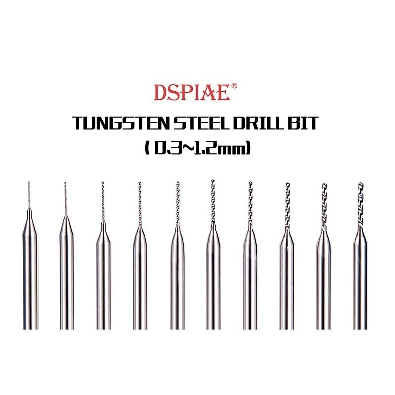 DSPIAE DB-03 0.3~1.2mm Tungsten Steel Drill Bit / Zestaw wierteł ze stali wolframowej – Bild 2