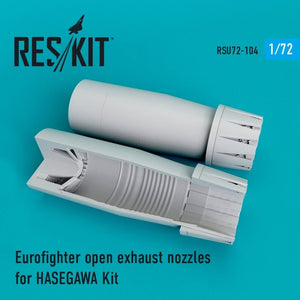 RESKIT RSU72-0106 Eurofighter open exhaust nozzles for Hasegawa 1/72