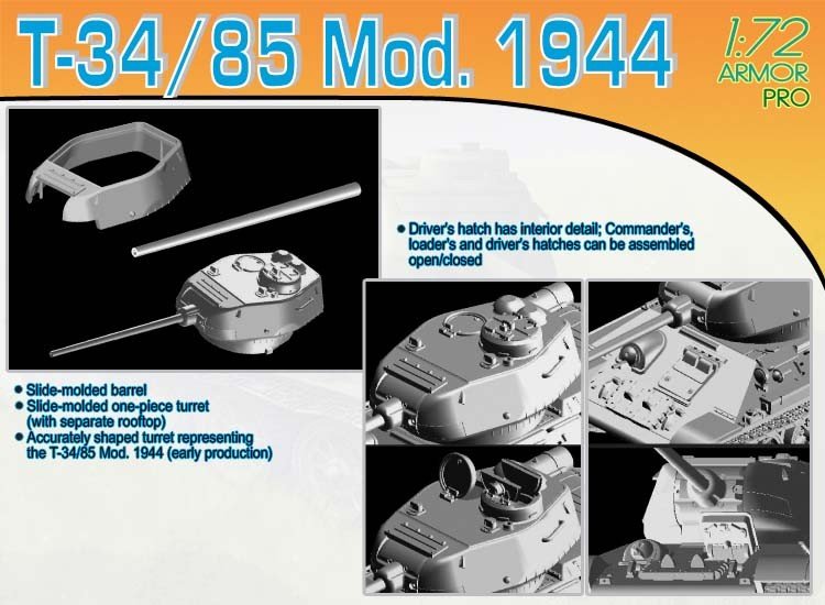 Dragon 7269 T-34/85 Mod.1944 1/72 – imagen 4