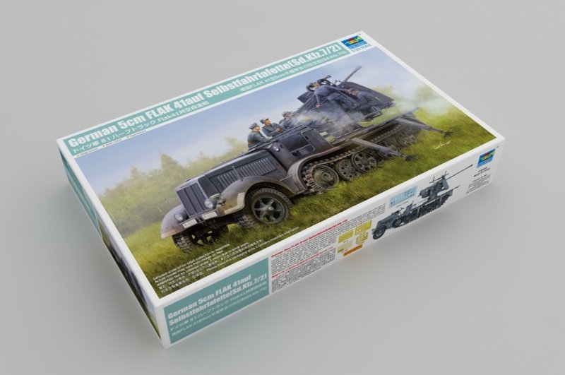 Trumpeter 09513 German 5cm FLAK 41auf Selbstfahrlafette(Sd.Kfz.7/2) 1/35 – immagine 2