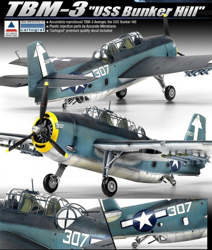 Academy 12285 TBM-3 (USS Bunker Hill) 1/48 – image 3
