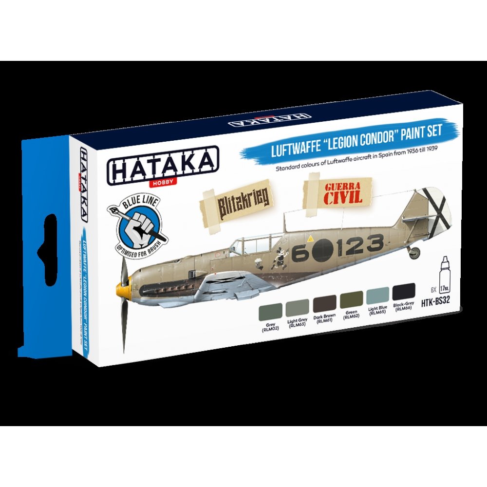 Hataka HTK-BS32 Luftwaffe „Legion Condor” paint set (6x17ml) – immagine 2