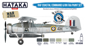 Hataka HTK-BS49 BLUE LINE – RAF Coastal Command &amp;amp; RN FAA paint set 6x17ml – immagine 2