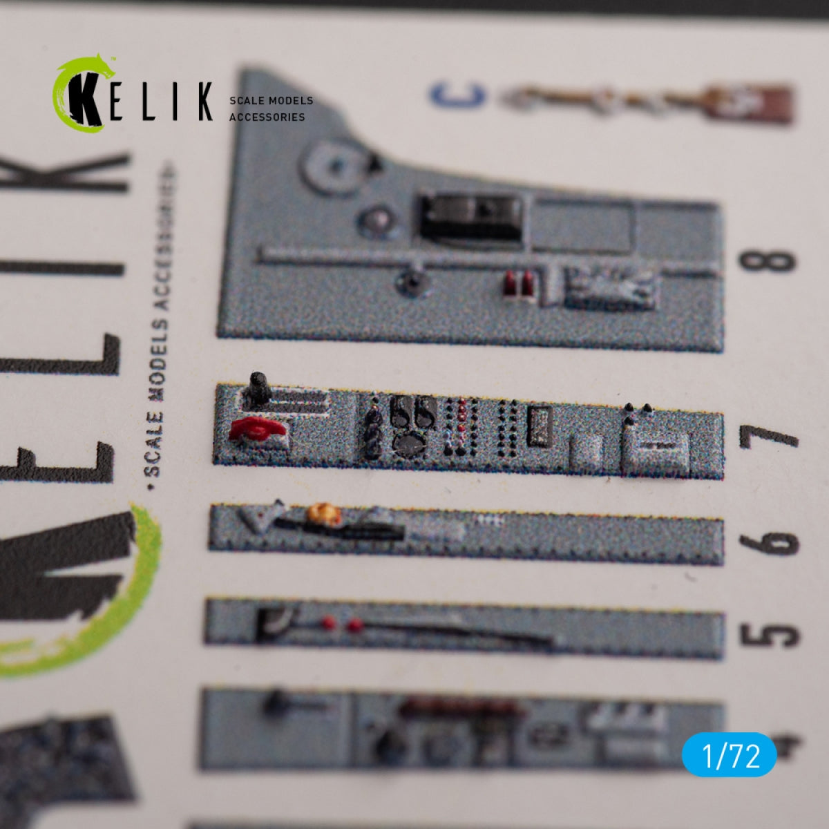 KELIK K72153 Hawker Sea Fury FB.11 - interior 3D decals for Trumpeter kit 1/72 – immagine 4