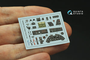 Intérieur coloré imprimé en 3D sur papier décalcomanie pour F4U-2 Corsair (Magic Factory) Quinta Studio QD48460, échelle 1/48  – image 4