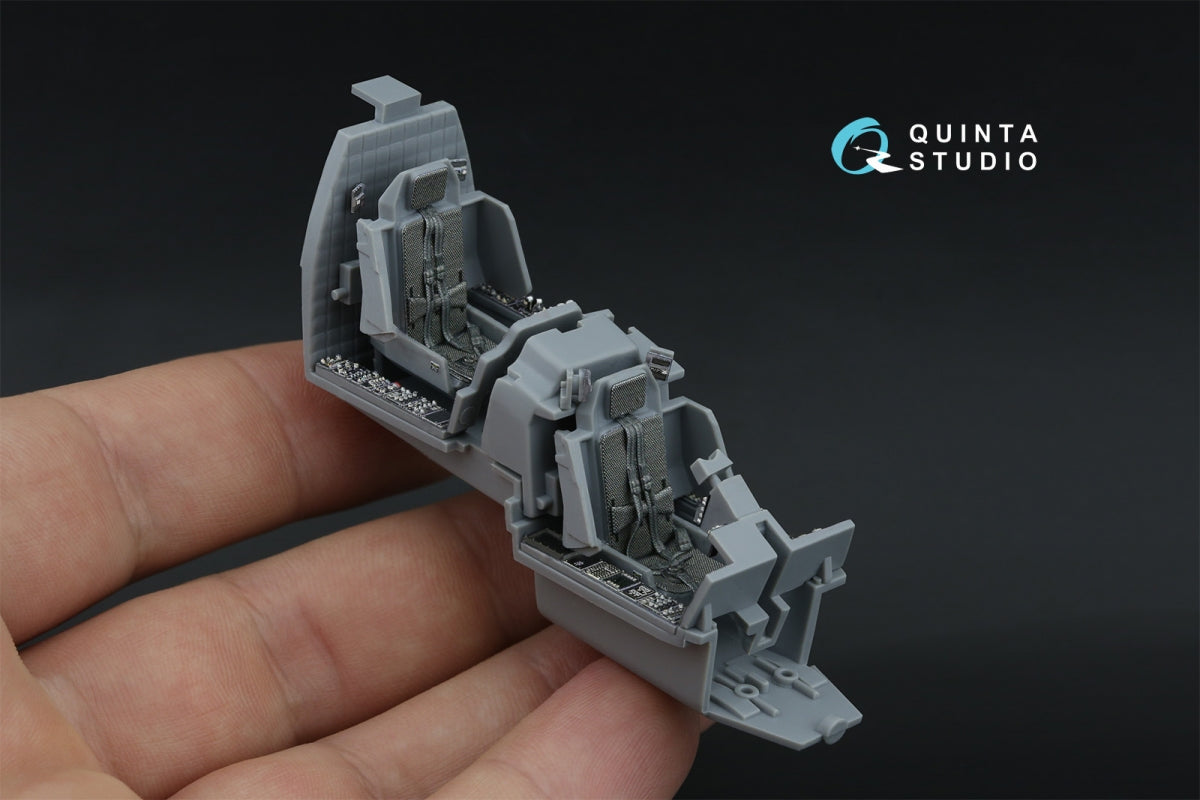 Intérieur imprimé en 3D et coloré sur papier décalcomanie Quinta Studio QD48571 AH-64A (Hasegawa) 1/48 – image 10