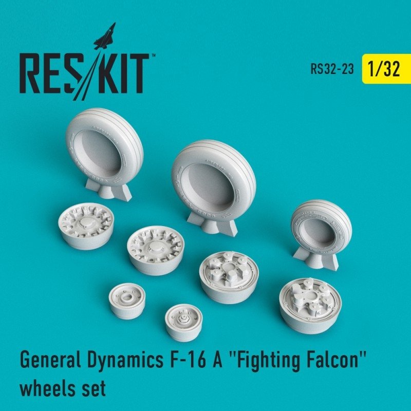 RESKIT RS32-0023 F-16 (A) "Fighting Falcon" wheels set 1/32