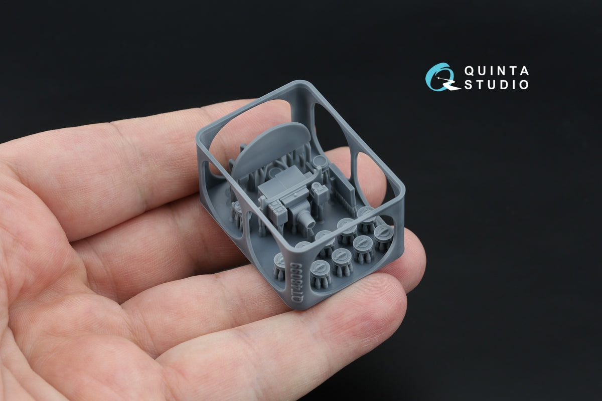 Quinta Studio QD+48574 Fairey Battle Mk.I 3D-Printed &amp;amp; coloured Interior on decal paper (Trumpeter) (with 3D-printed resin parts) 1/48 – immagine 6