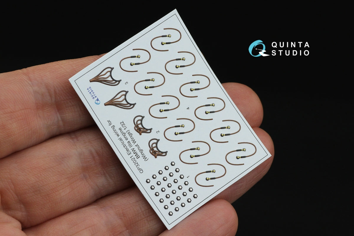 Quinta Studio QP32021 BMW III Electrical wiring, for Fokker D.VIIF (Wingnut Wings) 1/32 – Bild 5