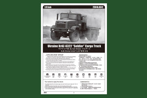 Hobby Boss 85512 Ukraine KrAZ-6322 “Soldier” Cargo Truck 1/35 – immagine 4