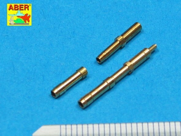 Aber A32010 Set of 2 barrels for German aircraft 30mm machine cannons MK 108 with blast tube 1/32 – immagine 3