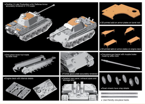 Dragon 7696 Panther G Production tardive avec blindage antiaérien 1/72 – image 2