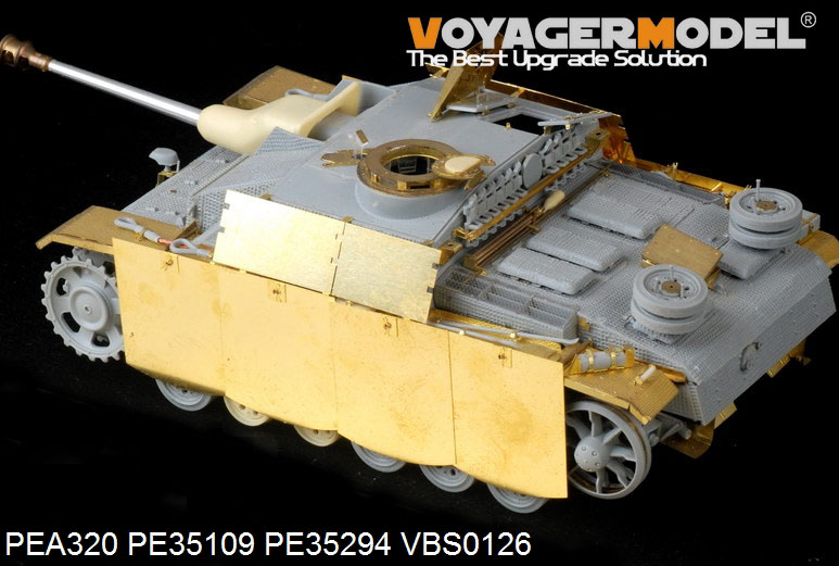 Voyager Model PEA320 WWII German StuG.III Ausf.G Final version Pivot-Mounting Swinging Type Hull Side Armour Skirts (For DRAGON) 1/35 – Bild 6