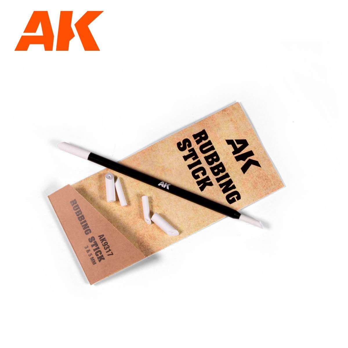 AK Interactive AK9317 RUBBING STICK 3-5MM – imagen 2