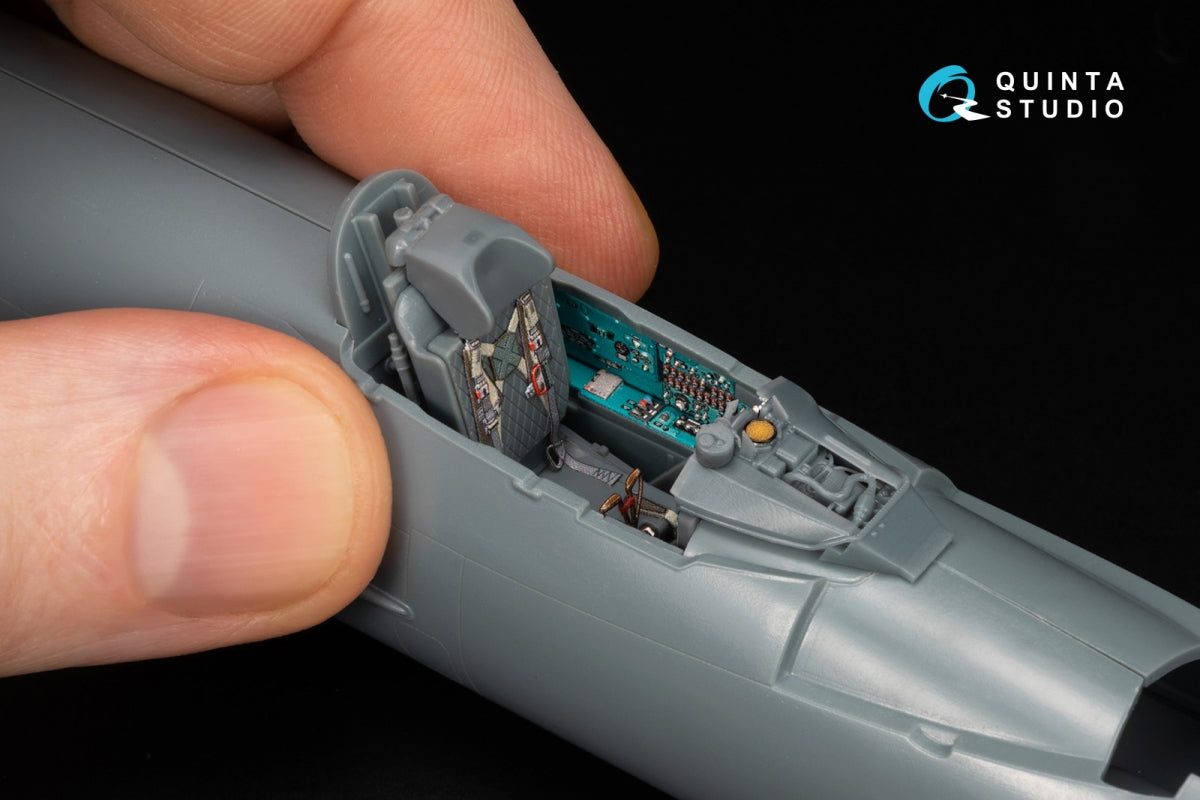 Quinta Studio QD+48578 MiG-21MF Fishbed-J (Gorkiy plant) 3D-Printed &amp;amp; coloured Interior on decal paper (Eduard) (with 3D-printed resin parts) 1/48 – imagen 14