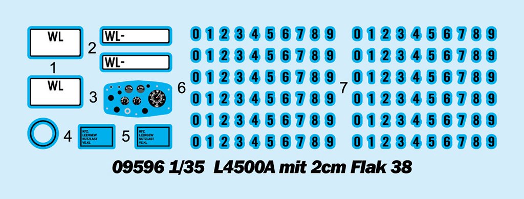 Trumpeter 09596 L4500A mit 2cm Flak 38 1/35 – zdjęcie 3