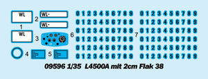 Trumpeter 09596 L4500A mit 2cm Flak 38 1/35 – zdjęcie 3