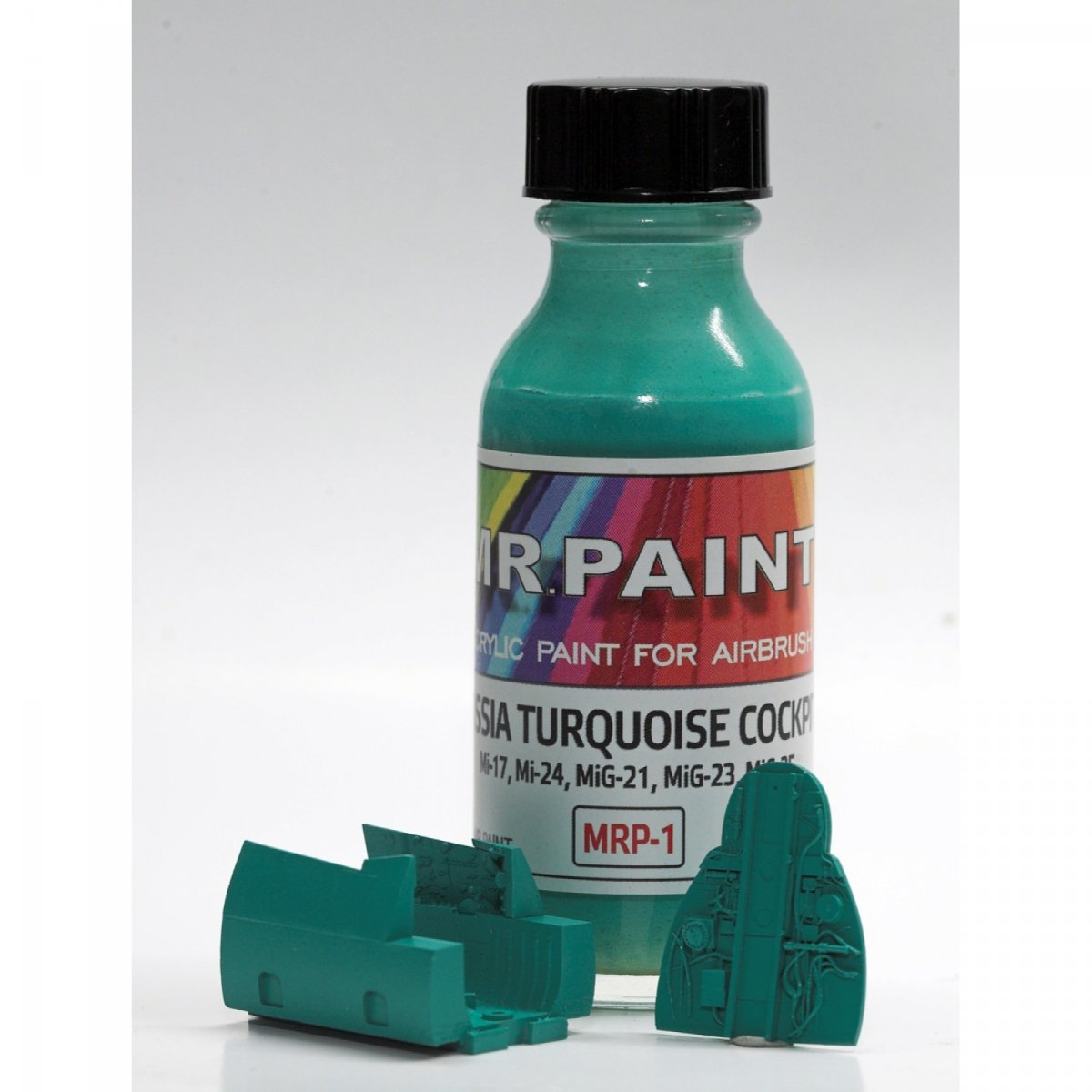 MR. Paint MRP-001 Russia Turquoise cockpit Mi-17/24, MIG-21/23/25/31 30ml – immagine 4