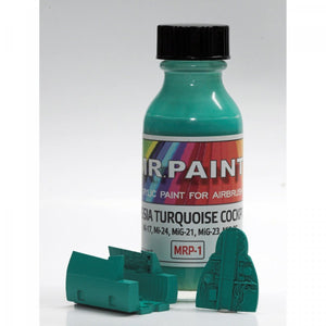 MR. Paint MRP-001 Russia Turquoise cockpit Mi-17/24, MIG-21/23/25/31 30ml – immagine 4