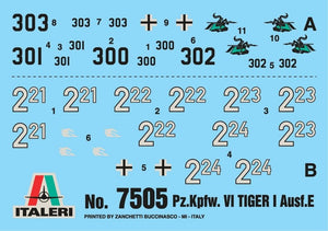 Italeri 7505 Pz. Kpfw. VI TIGER I Ausf. E 1/72 – immagine 6