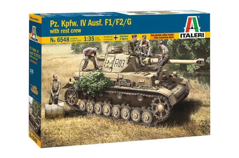 Italeri 6548 Pz.Kpfw. IV Ausf.F1/F2/G EARLY WITH REST CREW 1/35