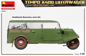 MiniArt 38049 TEMPO A400 LIEFERWAGEN. VEGETABLE DELIVERY VAN 1/35 – immagine 4