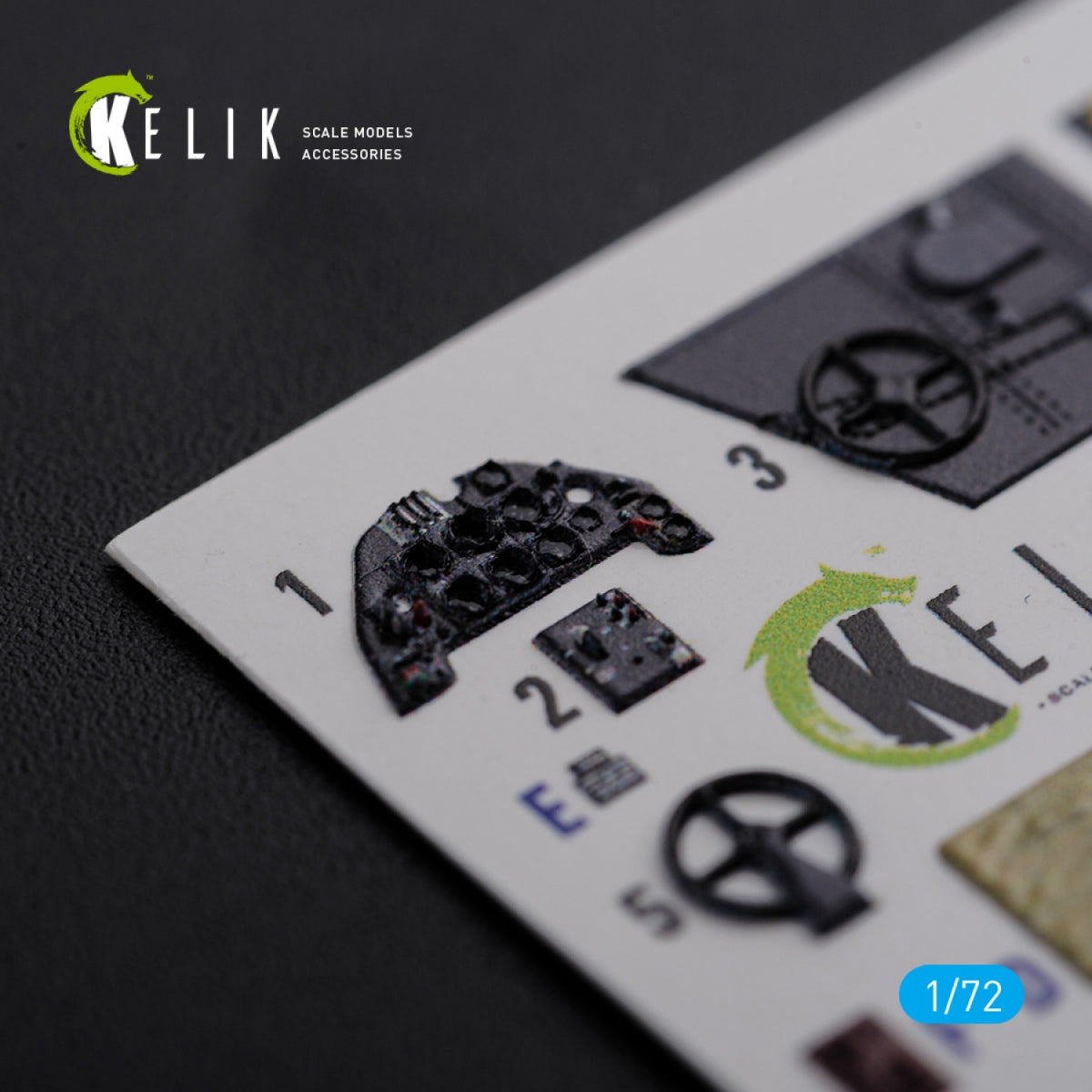 KELIK K72123 BF109-F2/F4 interior 3D decals for Fine Molds kit 1/72 – immagine 3
