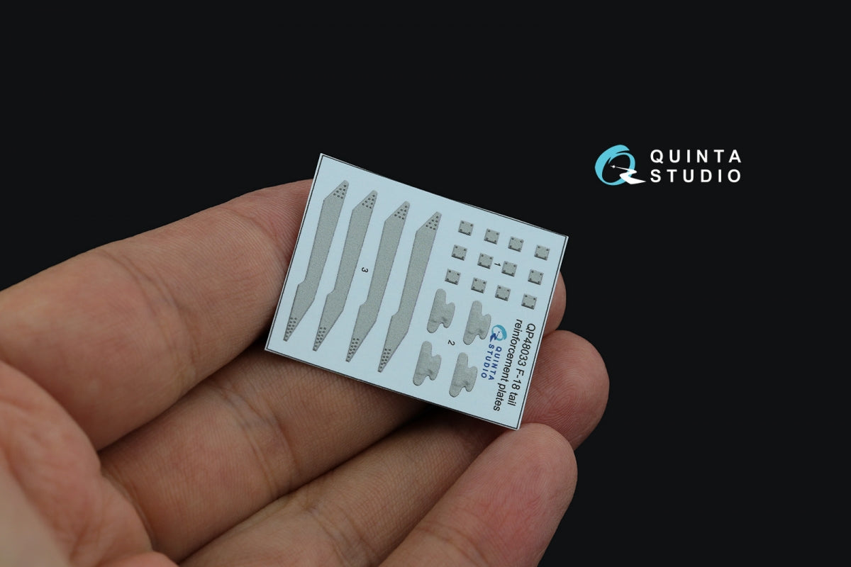 Quinta Studio QP48033 F/A-18A/B/C/D tail reinforcement plates (all kits) 1/48 – zdjęcie 5