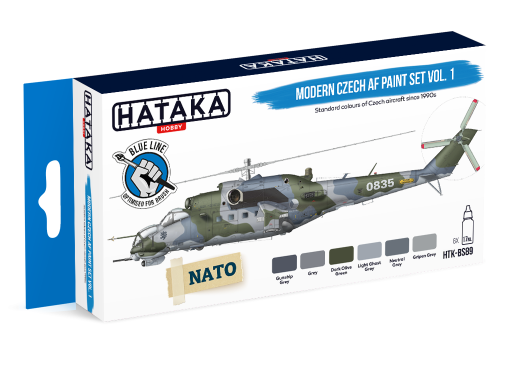 Hataka Hobby HTK-BS89 Modern Czech AF paint set vol. 1 (6x17ml) – Bild 2