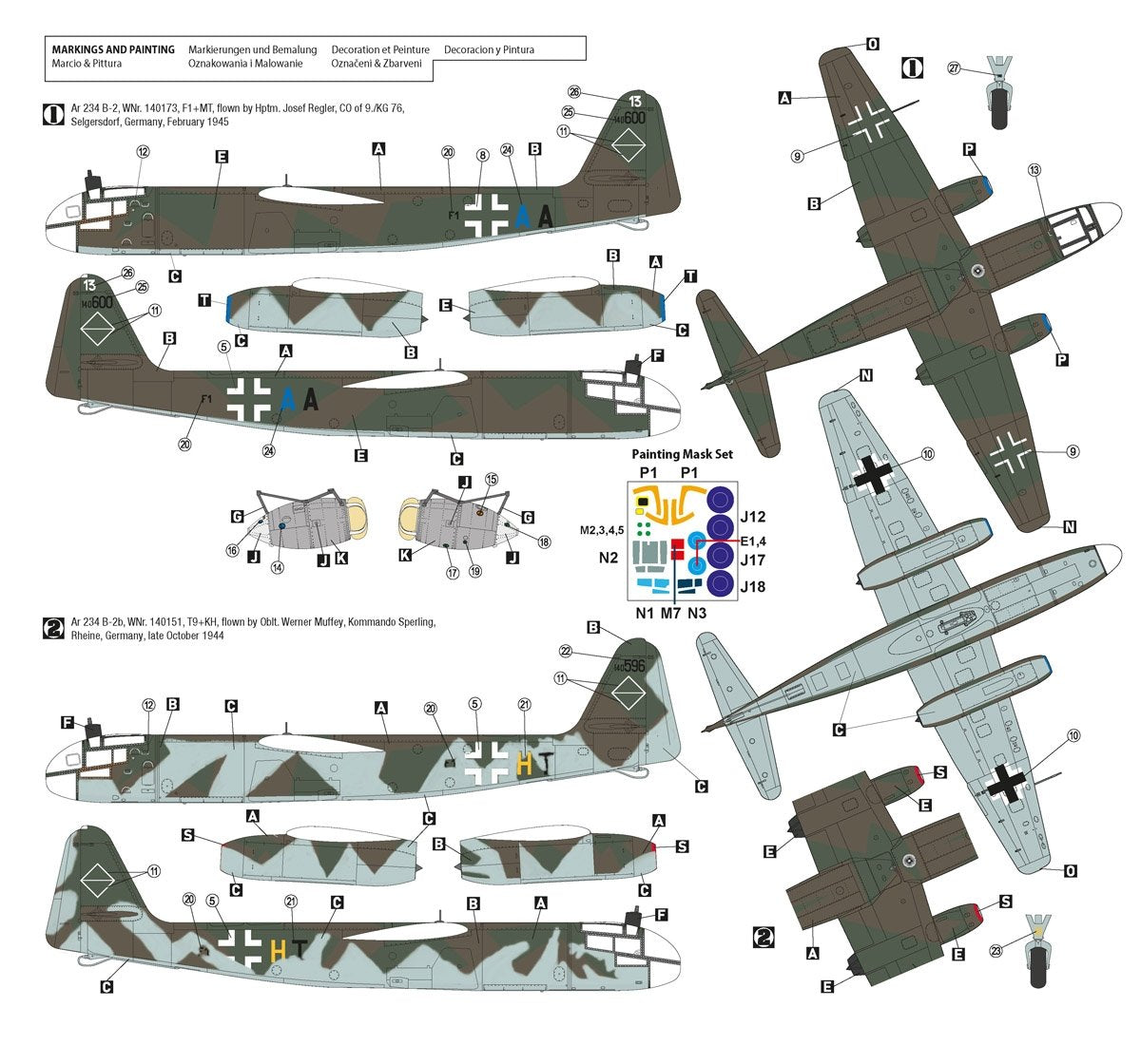 Hobby 2000 48010 Arado 234 B-2 End of War 1/48 – imagen 3