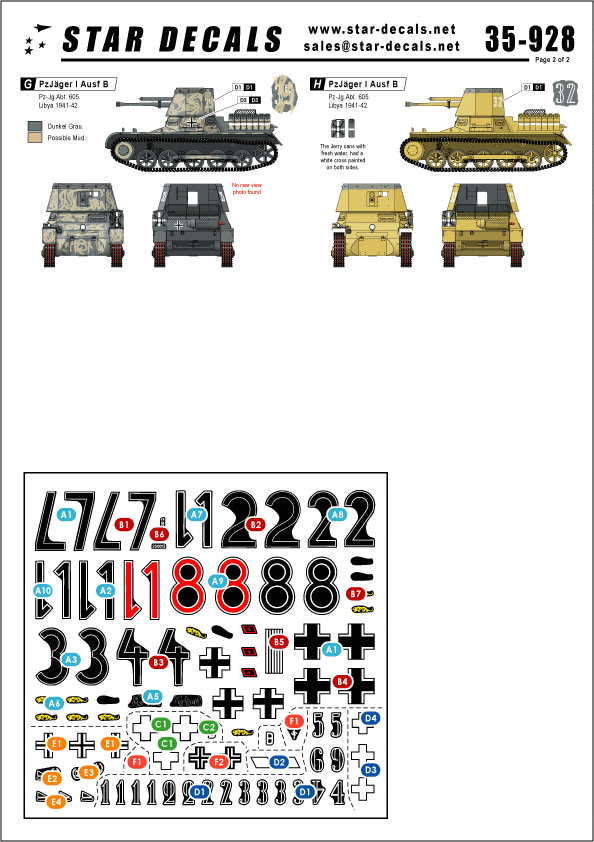 Star Decals 35-928 German Afrika Mix 4 1/35 – immagine 2