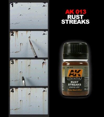 AK Interactive AK013 Rust Streaks 35ml – Bild 2