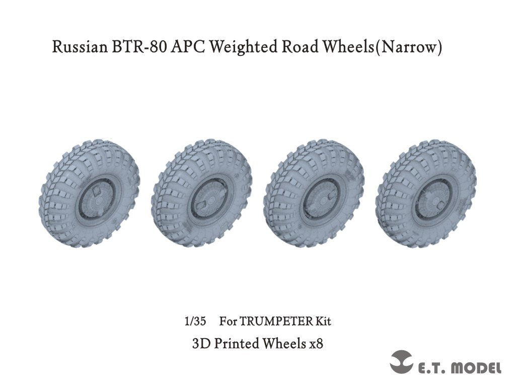 E.T. Model P35-113 Russian BTR-80 APC Weighted Road Wheels(Narrow) (3D Printed) For TRUMPETER Kit 1/35 – Bild 4