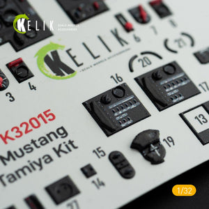KELIK K32015 P-51D MUSTANG - INTERIOR 3D DECAL FOR TAMIYA KIT 1/32 – immagine 7