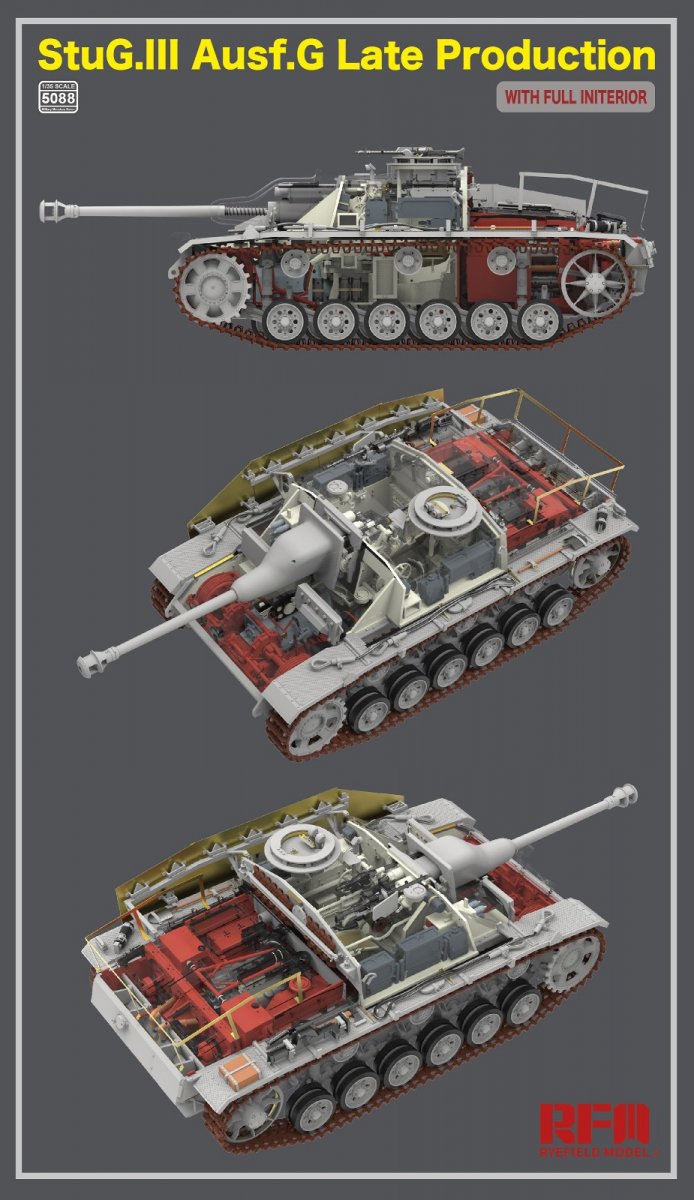 Rye Field Model 5088 StuG.III Ausf.G Late Production with full interior 1/35 – immagine 5