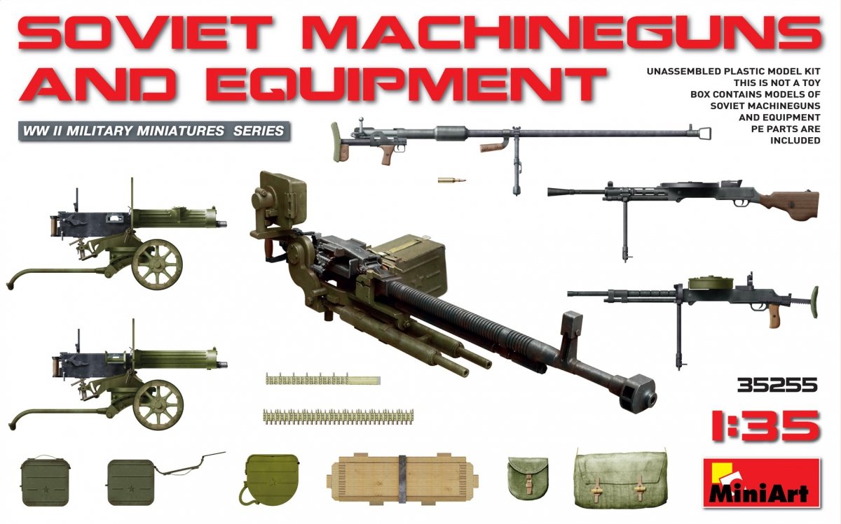MiniArt 35255 Mitrailleuses et équipements soviétiques 1/35