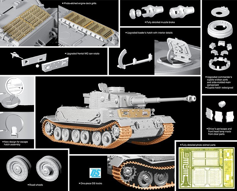 Dragon 6797 Sd.Kfz.181 Panzerkampfwagen VI(P) w/Zimmerit 1/35 – image 2