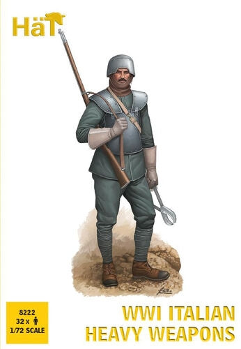 Hat 8222 Italian WWI Heavy Weapons (32 figures) 1/72