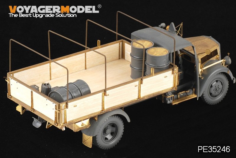 Voyager Model PE35246 WWII German Opel Blitz 3t. 4x2 Cargo Truck /Shallow Cargo Bay (For TAMIYA 35291) 1/35 – immagine 4