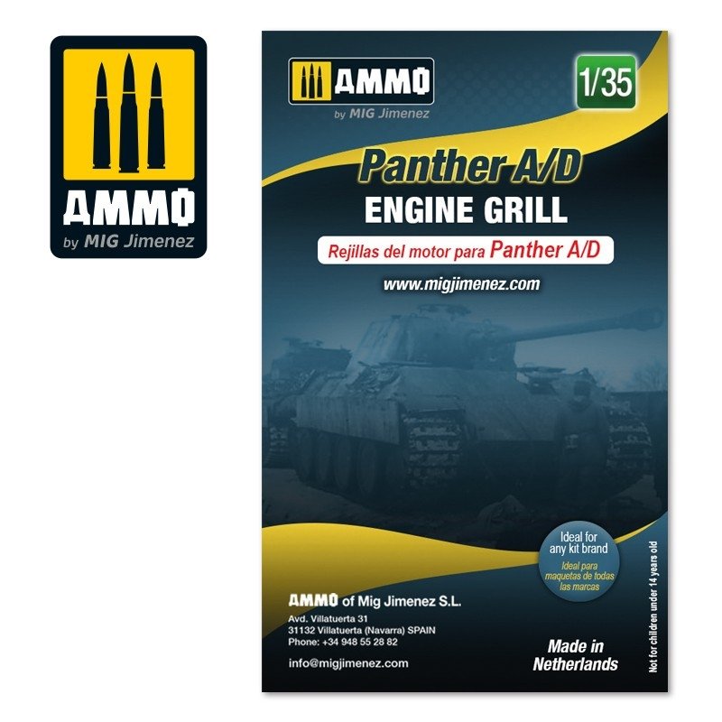 Ammo of Mig 8089 Panther A/D engine grilles 1/35 – immagine 2
