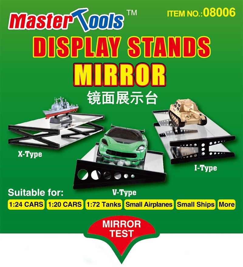 Trumpeter 08006 Display Stands Mirror (215x99mm) – imagen 3