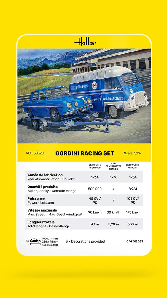 Heller 50328 Gordini Racing Set 1/24 – imagen 6