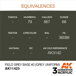AK Interactive AK11423 Field Grey Base #2 (Grey Uniform) 17ml – Bild 3
