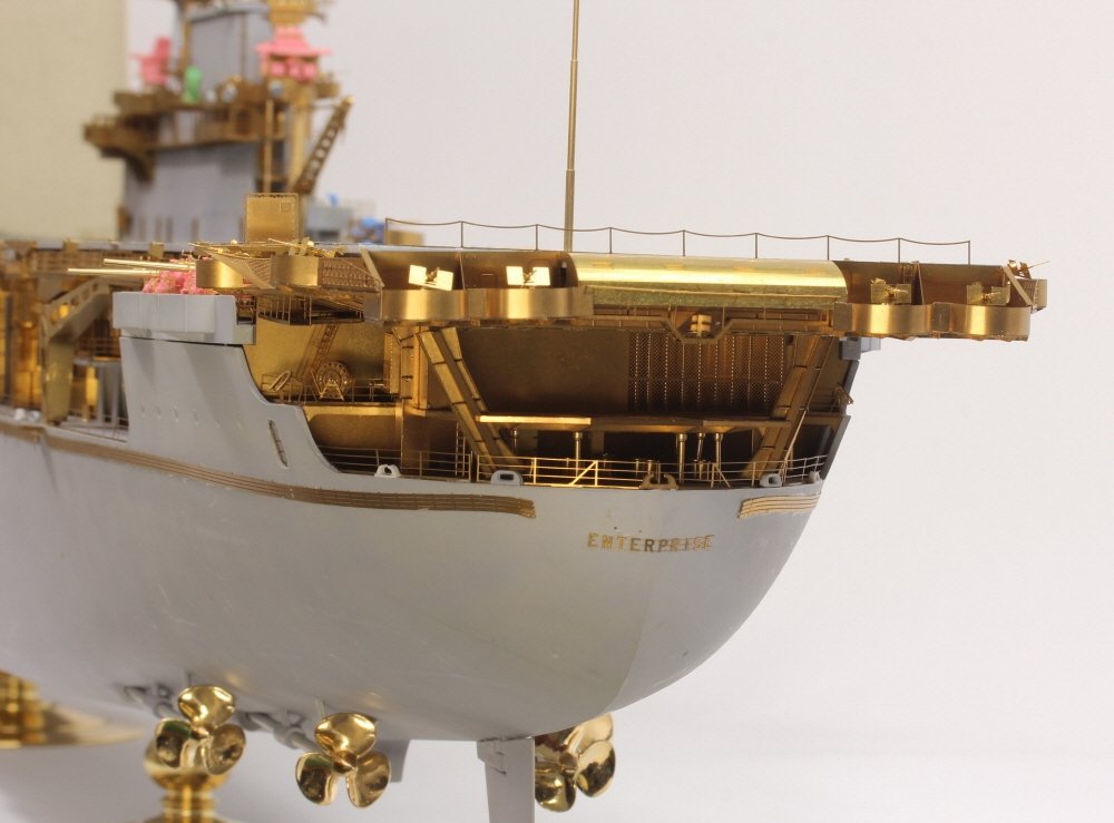 Pontos 27010fn 1/200 USS CV-6 Enterprise 1942 Detail Up Set (Teak Tone wooden deck) 1/200 – immagine 26