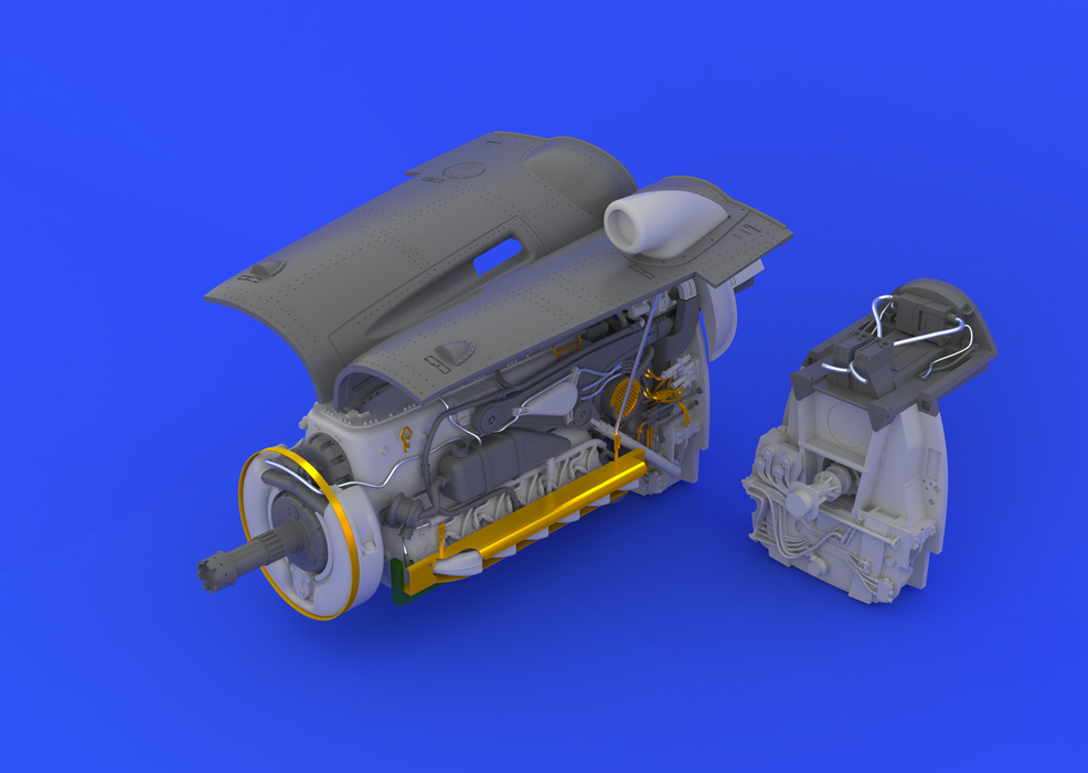 Eduard 632025 Bf 109G-6 engine 1/32 (Revel) – immagine 4