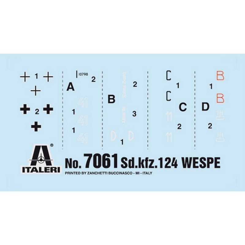 Italeri 7061 Sd.Kfz. 124 “Wespe” 1/72 – immagine 2
