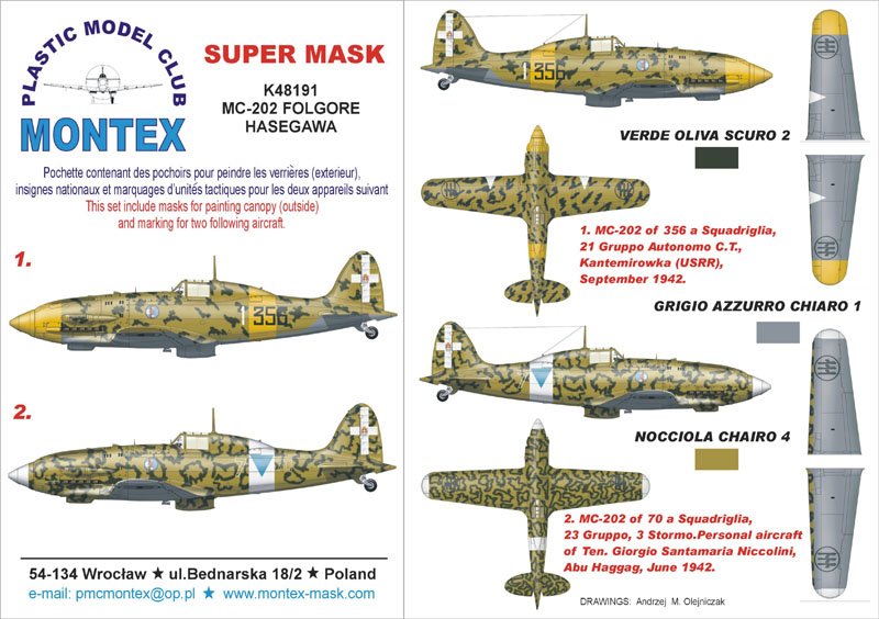Montex K48191 MACCHI MC-202 1/48