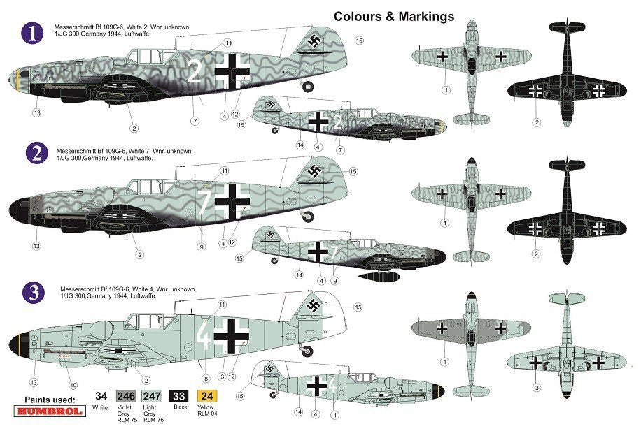 AZ Model AZ7627 Bf 109G-6 JG.300 1/72 – immagine 3